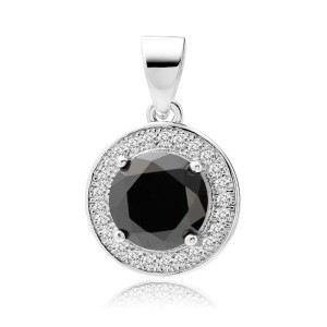 Pandantiv argint cu piatra neagra DiAmanti Z1072C_B-DIA (Argint 925‰ 1,9 g.)